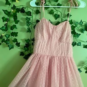 Corset Style Pink Dress🌸